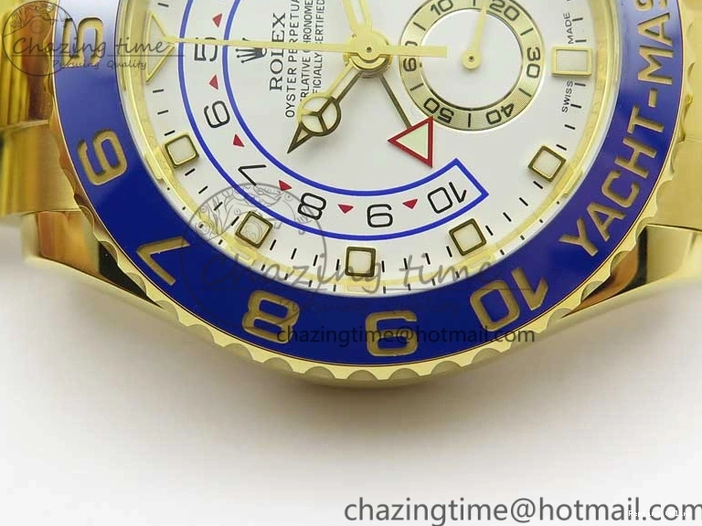 0209 ComfortFit YachtMaster II 2017 baselworld 116688 YG Blue Ceramic JF 1:1 Best Edition on YG Bracelet A 3063